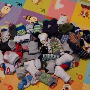 50 pairs of boys toddler socks